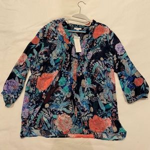 Style & Co Blouse /NWT /XL /multi-colored floral